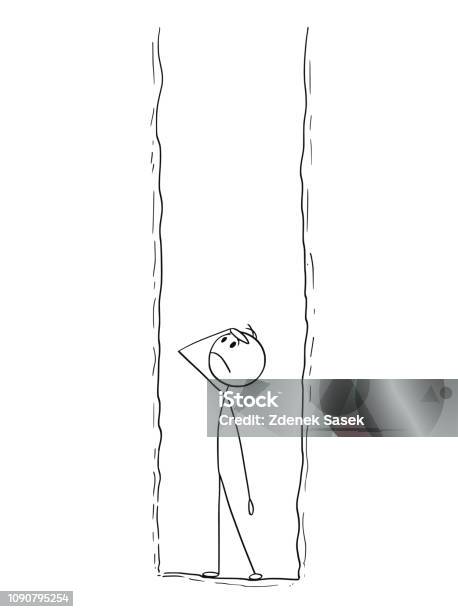 Cartoon Of Man Or Businessman Trapped In Deep Hole Stock Illustration - Download Image Now - Hole, Pit Stop, A Helping Hand