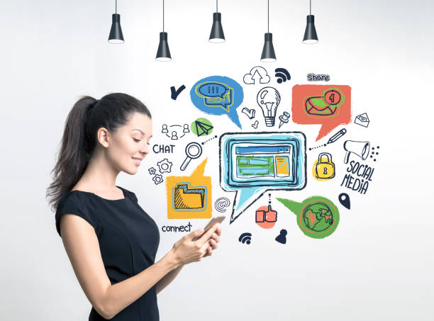 istock Woman with smartphone, social media 1090800980