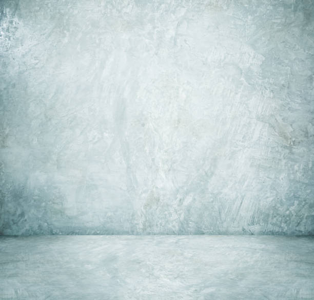 istock Background, product display, empty white cement room, interior design, mock up background 1090806328