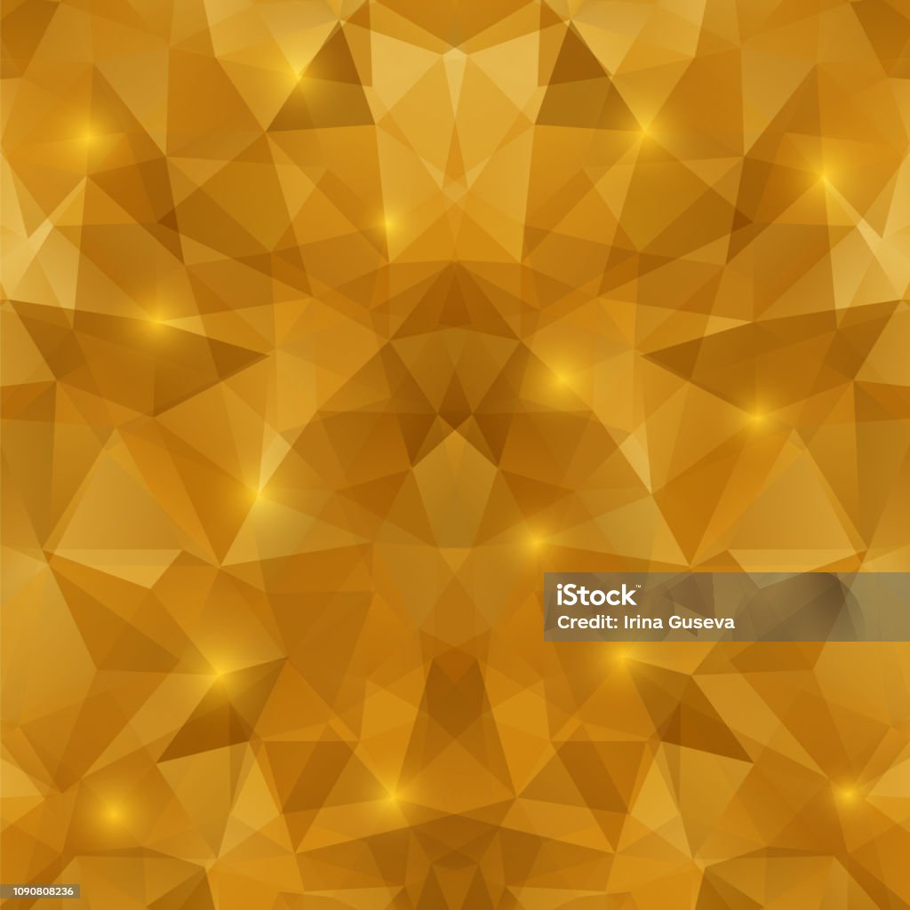 Triangle Abstract Background Gold Abstract Gold Background Stock Illustration - Download Image Now ...