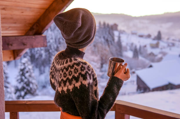 istock Winter traveler in ski resort 1090808868