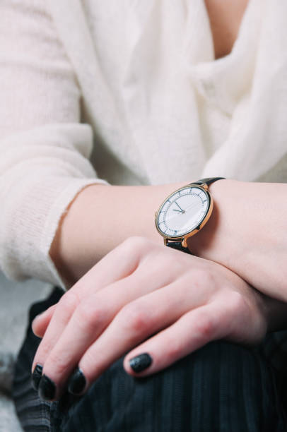 istock Wristwatches on women's hand 1090827784