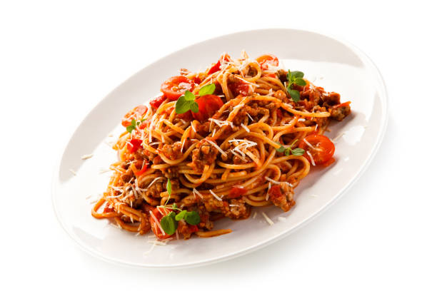 istock Pasta with meat, tomato sauce and parmesan 1090830800