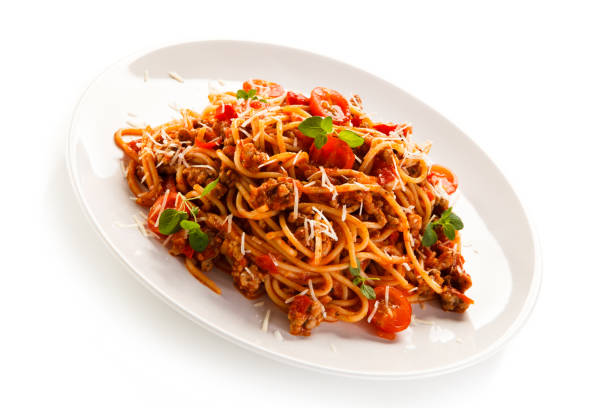 istock Pasta with meat, tomato sauce and parmesan 1090830808