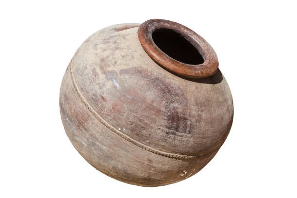 古代キプロス ローマ ワイン鍋 - terra cotta pot ストックフォトと画像