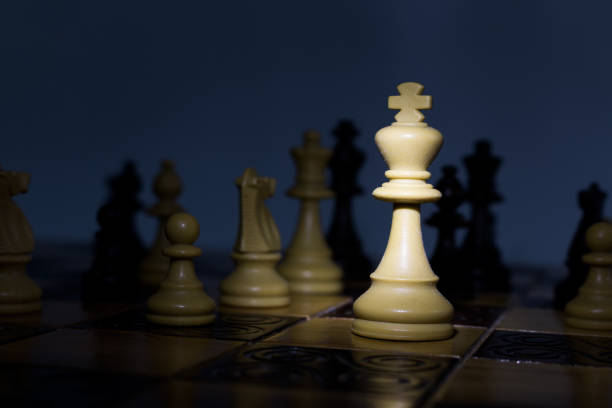 istock Chess photographed on a chessboard 1090842340