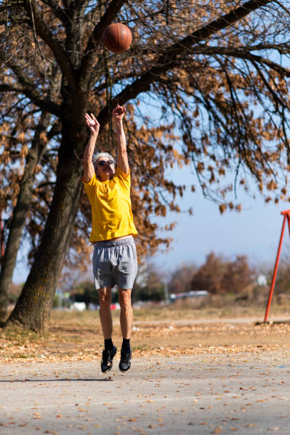 4,300+ Old Man Playing Basketball Stock Photos, Pictures & Royalty-Free