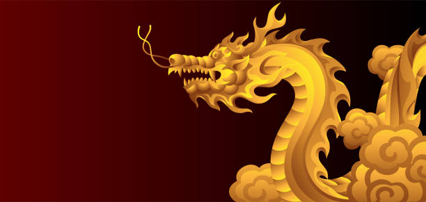 97 Cartoon Of Golden Dragon Tattoo Illustrations & Clip Art - iStock