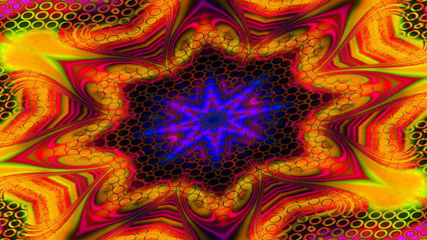 istock Fantasy colorful chaotic fractal texture. 1090875402