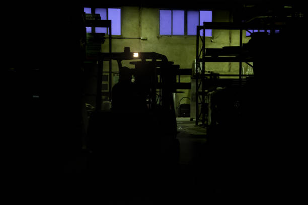 istock Worker in pallet truck 1090875502