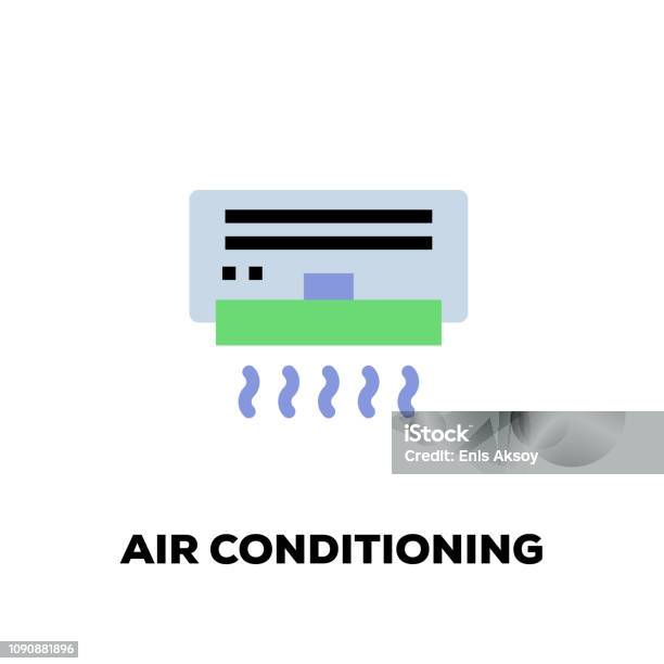 Air Conditioning Line Icon Stock Illustration - Download Image Now - Adult, Air Conditioner, Apartment
