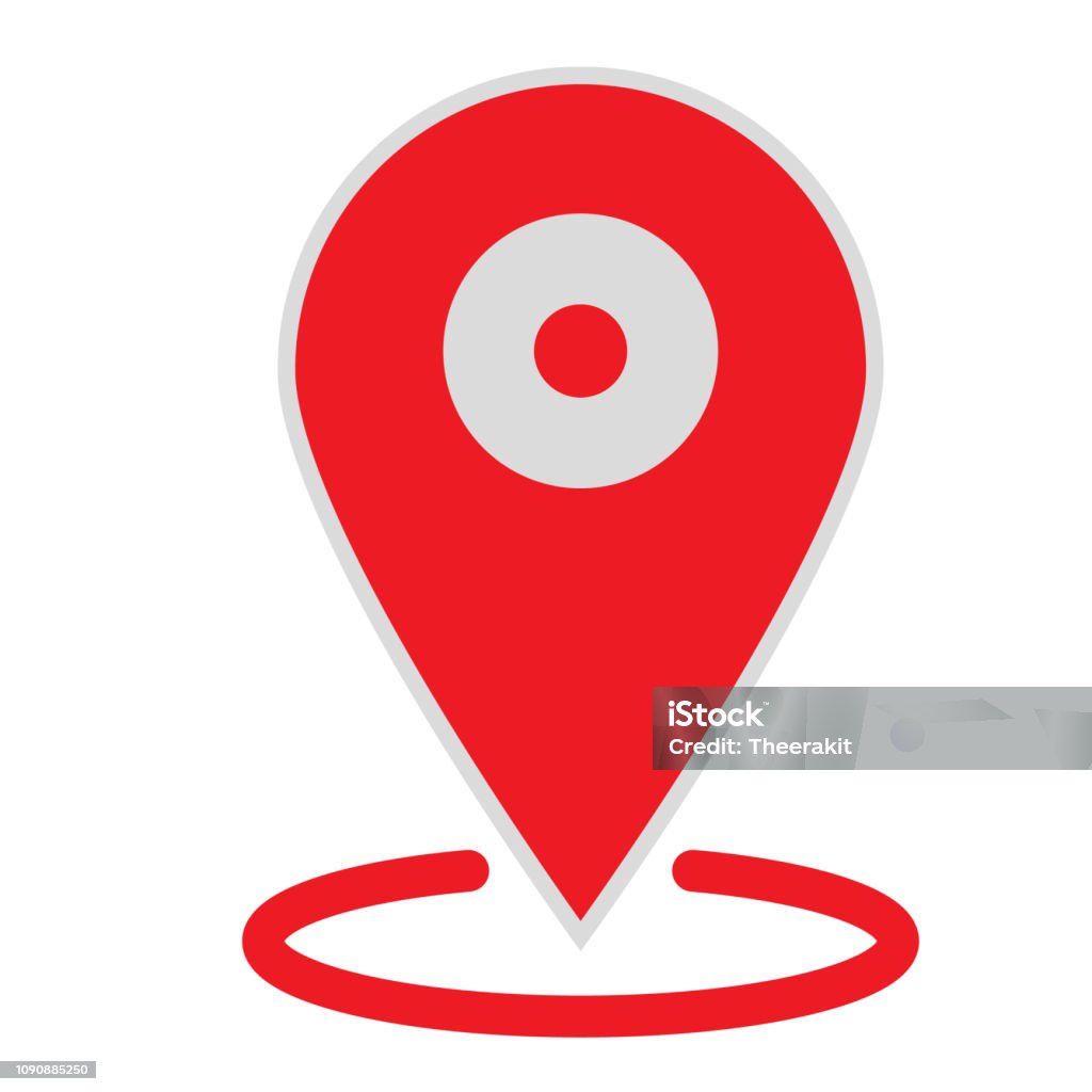 location map icon on white background. flat style. location map icon for your web site design, logo, app, UI. gps pointer mark symbol. gps pointer mark sign. Map stock vector