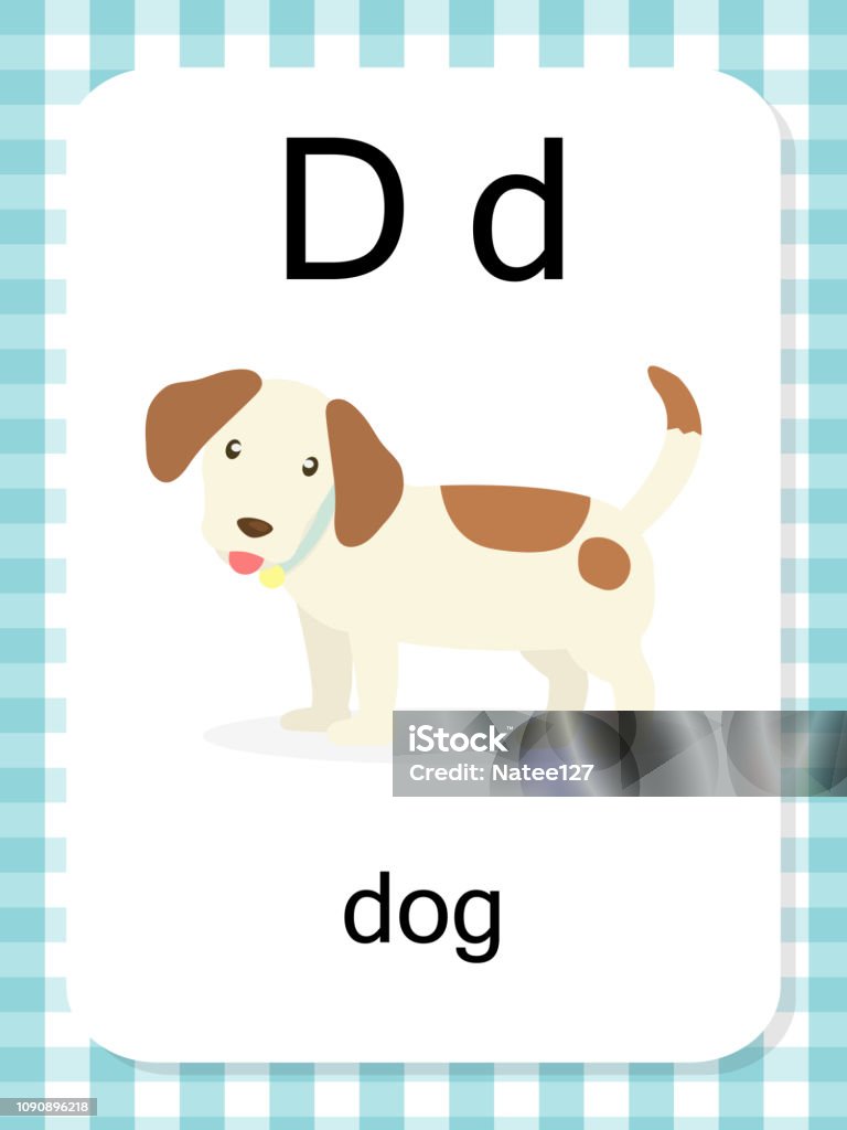 English Vocabulary Flash Card Vector For Learning And Education In ...