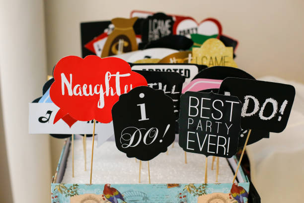istock Placard with different message for wedding photography 1090899526