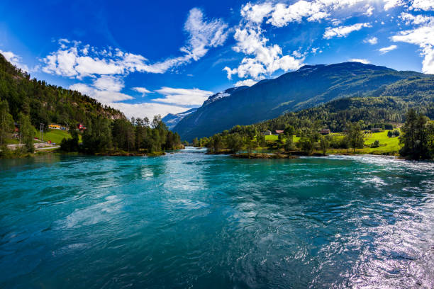 istock lovatnet lake Beautiful Nature Norway. 1090907674