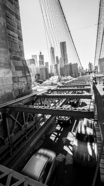 istock Cars on the Brooklyn Bridge, New York 1090908816