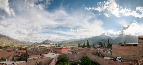 Panoramic View Of Caraz In The Peruvian Andes
