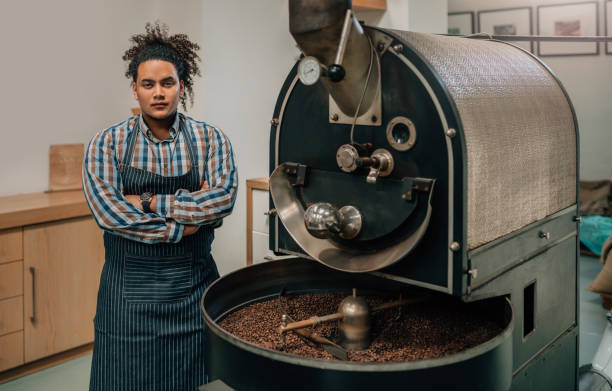 istock Entrepreneur in his modern well-kept coffee roastery and distribution factory 1090912640