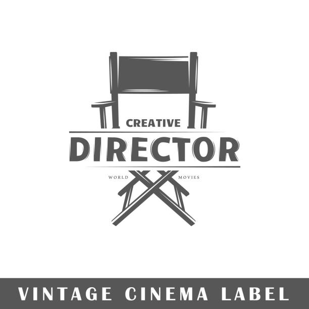 кино этикетка - director stock illustrations
