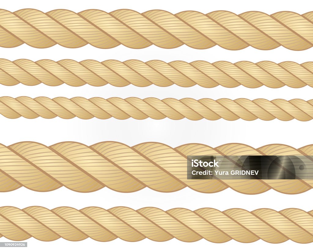 Nautical Rope Round And Square Rope Frames Cord Borders Sailing
