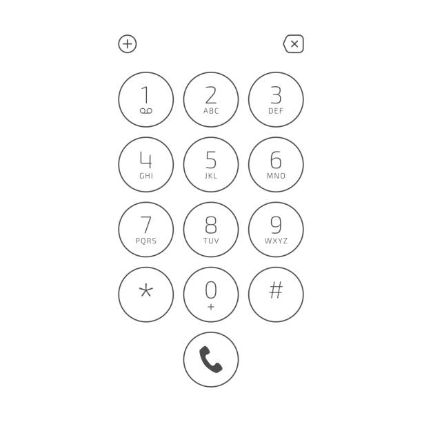 ilustrações, clipart, desenhos animados e ícones de teclado para celular. - numeric pad