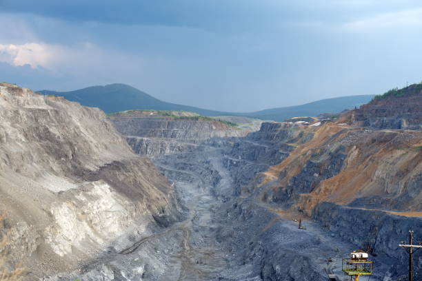 istock View of the nepheline mining camp from above. 1090942750