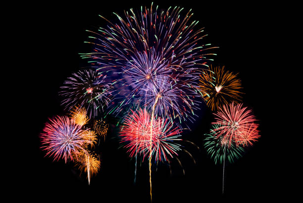 istock Big fireworks background for new year celebration or special holiday event of nation 1090947708
