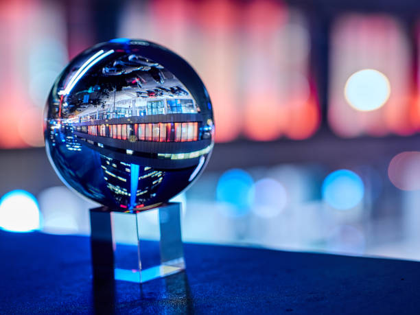 City captured in a crystall ball