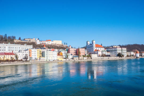 Passau old town in winter
