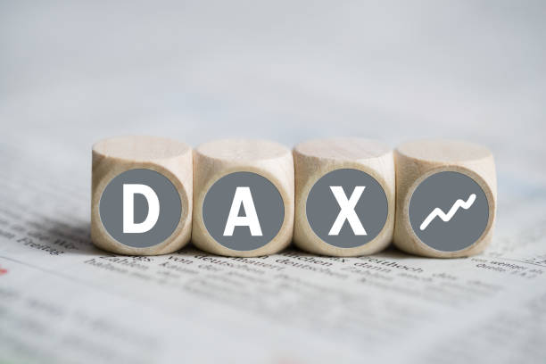 istock cubes forming the acronym DAX on a newspaper 1090966464