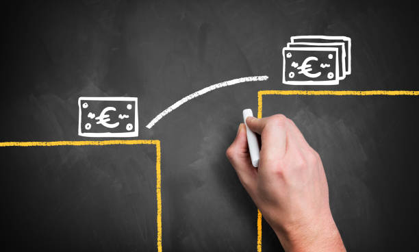 hand draws infographic how to close a gap to a higher monetary level