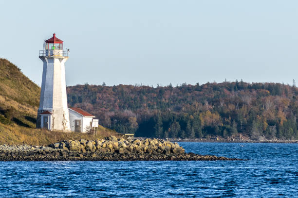 istock Georges Island Lighthouse in Halifax 1090977956