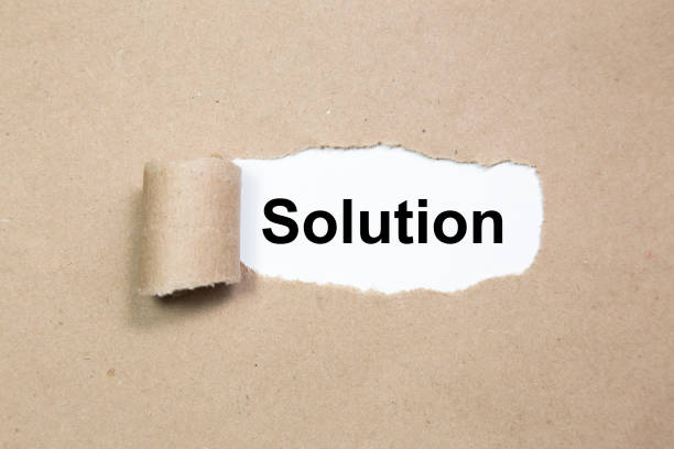 istock Solution, Inspiration and business concept on torn paper 1090986012