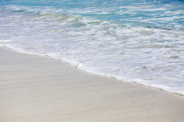 istock Sand and waves in Caribbean Beach, Antigua&Barbuda 1090988168