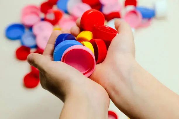 Photo of Plastic bottle caps