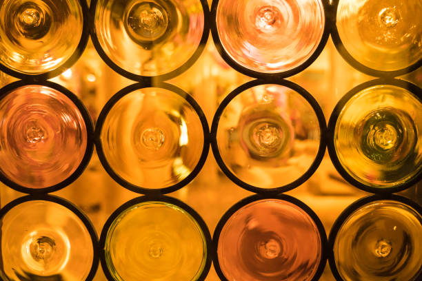 Water like a jewel, on display in a bottle that cannot retain well liquids. 3D Digital render