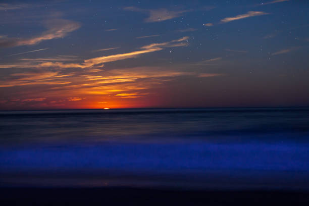 istock Red Moon Rising Above The Sea 1091008980