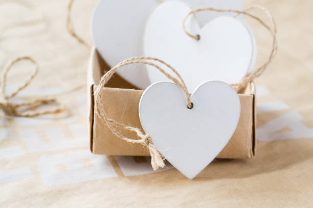 istock Wooden white hearts in box 1091009892