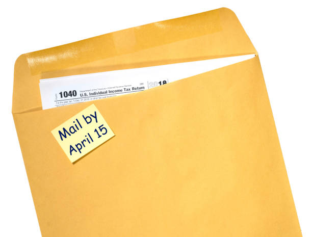 Tax Day reminder for April 15 on envelope