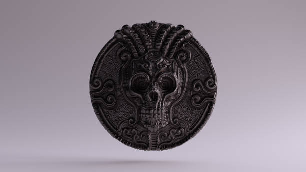 istock Antique Iron Skull Coin 1091016364