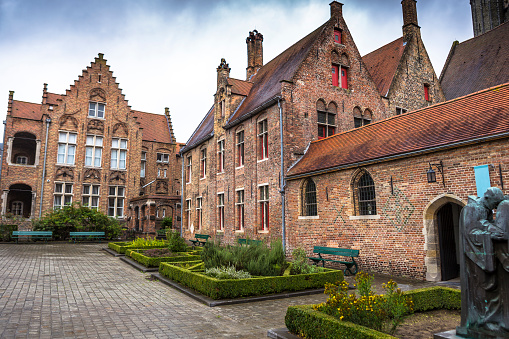 Historic buildings of Brugge in Belgium.