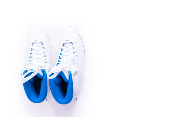 istock New white figure skates on a white background. 1091017474