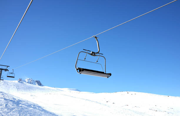 istock Chair lift in ski resort 1091020710
