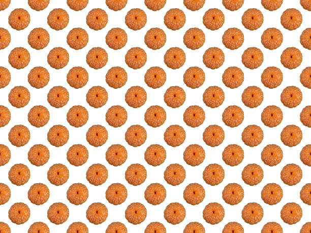 istock Pattern of tangerine isolated on white background 1091029514