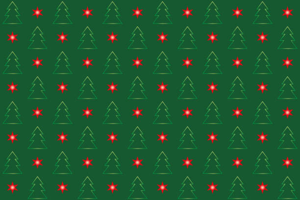 istock background of christmas patterns of trees and stars 1091030346