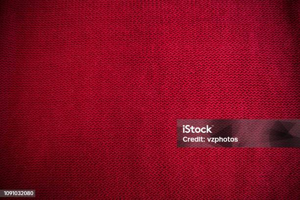 Wool Red Pattern Red Knitted Pattern Wool Sweater Texture Close Up Handmade Red Knitting ...