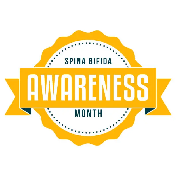 Vector illustration of Spina Bifida Awareness Month