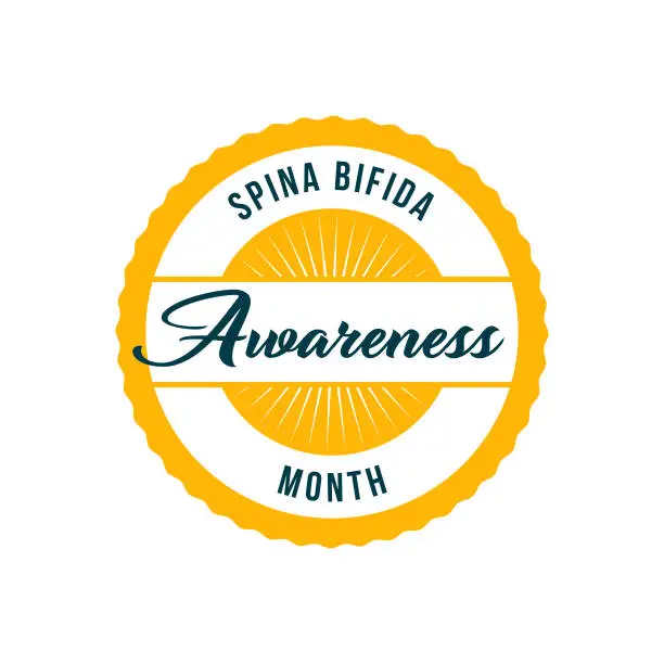 Vector illustration of Spina Bifida Awareness Month