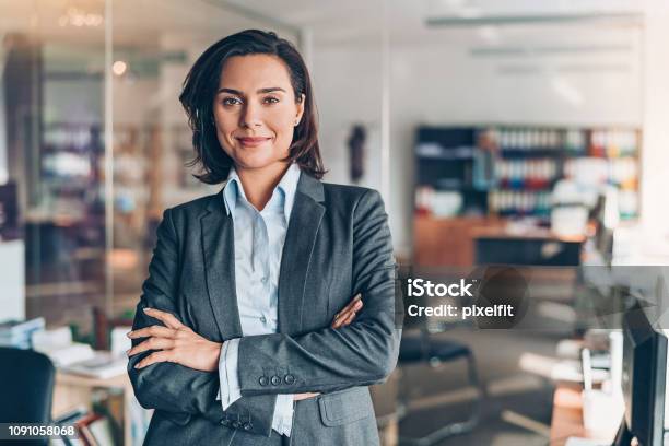 Businesswoman Stock Photo - Download Image Now - Women, Authority, One Woman Only