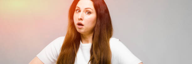 istock Attractive overweight woman grimacing 1091081962